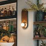 Бра с декором из плетеного бамбука Wicker Oval Lamp варинант исполнения - 3 | Loft Concept в Сочи