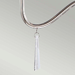 Люстра цвета никель с прозрачными стеклянными подвесками в форме капель Elstead Lighting варинант исполнения - 12 | Loft Concept в Сочи