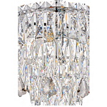 Люстра круглая с хрустальными подвесками на серебряном каркасе Roul Crystal Light варинант исполнения - 12 | Loft Concept в Сочи