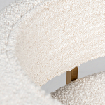 Стул букле бежевый с каркасом цвета матовое золото Tactility варинант исполнения - 4 | Loft Concept в Сочи