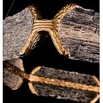 Люстра кольцевая с текстурным природным рисунком IceFlame варинант исполнения - 2 | Loft Concept в Сочи