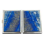 Портсигар с газовой зажигалкой из натурального камня Лазурит Stone Cigarettes Cases варинант исполнения - 4 | Loft Concept в Сочи