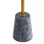 Кофейный столик круглый из мрамора серый Reliable Foundation варинант исполнения - 4 | Loft Concept в Сочи