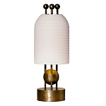 Настольная лампа в виде фонаря с белым фактурным абажуром Echoes of Light варинант исполнения - 1 | Loft Concept в Сочи