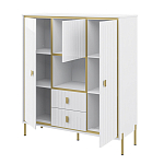 Буфет белый трёхдверный с двумя ящиками Antique Order варинант исполнения - 2 | Loft Concept в Сочи