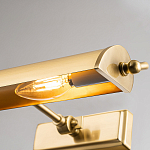 Светильник для картин цвета состаренная латунь с широким плафоном на прямоугольном основании Elstead Lighting варинант исполнения - 8 | Loft Concept в Сочи