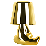 Настольная лампа фигурная золотого цвета с гладким абажуром Высота 16 см Sophia варинант исполнения - 4 | Loft Concept в Сочи
