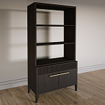 Стеллаж Primo с ящиками Темный орех варинант исполнения - 2 | Loft Concept в Сочи