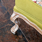 Кресло из натурального бука бежевое с изображением птиц и цветов Beige Green Chinoiserie Garden Armchair варинант исполнения - 6 | Loft Concept в Сочи