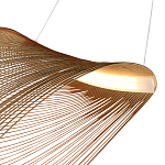 Подвесной светильник фигурный из деревянных прутьев Ecofriendly Light Source варинант исполнения - 4 | Loft Concept в Сочи
