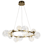 Дизайнерская кольцевая люстра с гирляндой внутри стеклянных плафонов Iona Garland Chandelier 12 варинант исполнения - 2 | Loft Concept в Сочи