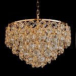 Люстра каскадная с подвесками в форме колец Galaxy of Light варинант исполнения - 3 | Loft Concept в Сочи