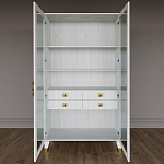 Дизайнерский шкаф витрина Elsa Dreams White с 4-мя ящиками варинант исполнения - 5 | Loft Concept в Сочи