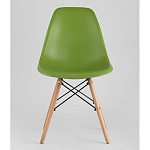 Пластиковый стул на ножках из массива бука Eames Green варинант исполнения - 4 | Loft Concept в Сочи