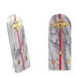 Сувенир Погон МВД из натурального камня мрамор Souvenir Epaulets варинант исполнения - 3 | Loft Concept в Сочи