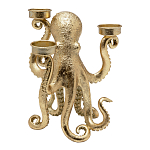 Подсвечник золотой Осьминог Gold Octopus Candlestick  варинант исполнения - 1 | Loft Concept в Сочи