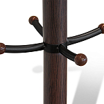 Вешалка коричневая с круглым основанием и черными металлическими крючками Industrial Metal Rust варинант исполнения - 2 | Loft Concept в Сочи