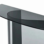 Консоль дымчатого цвета с изогнутым основанием Arabesque варинант исполнения - 2 | Loft Concept в Сочи