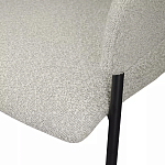 Стул мягкий с подлокотниками Chair Gray Upholstery Boucle варинант исполнения - 7 | Loft Concept в Сочи
