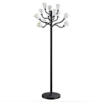 Торшер с плафонами из белых фарфоровых цветов на изогнутых ветвях Floralis варинант исполнения - 1 | Loft Concept в Сочи