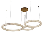 Люстра с 3-мя кольцами из натурального камня Minerals of Light варинант исполнения - 1 | Loft Concept в Сочи