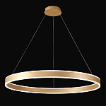 Люстра подвесная светодионая кольцевая золотого цвета Ring Horizontal варинант исполнения - 2 | Loft Concept в Сочи