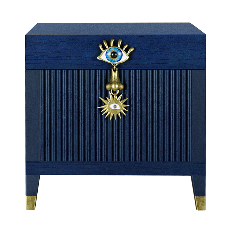 Сундук Eye Elsa Dreams Blue Синий Золотой Сундук Eye Elsa Dreams Blue Синий Золотой в Сочи | Loft Concept