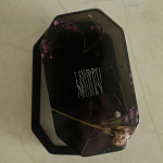 Шкатулка из эпоксидной смолы с цветами черная Epoxy Resin Pink Flowers Box Black варинант исполнения - 2 | Loft Concept в Сочи