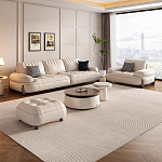 Диван двухместный кожаный с каркасом из массива дерева Furniture Medieval  варинант исполнения - 2 | Loft Concept в Сочи