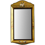 Зеркало в стиле Шинуазри ручная роспись Chinoiserie Golden Birds Mirror варинант исполнения - 1 | Loft Concept в Сочи