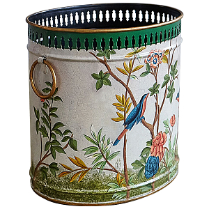 Кашпо из металла в стиле Шинуазри Chinoiserie Flower Pot