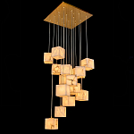 Люстра подвесная с квадратными плафонами из натурального камня Glowing Spheres варинант исполнения - 2 | Loft Concept в Сочи