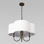 Люстра с белым текстильным абажуром Vitorino  варинант исполнения - 4 | Loft Concept в Сочи