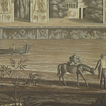 Обои ручная роспись Monuments of Paris Eau Forte on antique scenic Xuan paper варинант исполнения - 3 | Loft Concept в Сочи