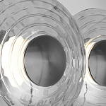 Бра из трех стеклянных фактурных дисков Eyepiece варинант исполнения - 6 | Loft Concept в Сочи