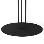 Стол журнальный с круглой бело-голубой столешницей из стекла White and Blue Marble варинант исполнения - 4 | Loft Concept в Сочи