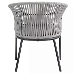 Кресло с декоративным плетением на спинке и подлокотниках Armchair Weaving варинант исполнения - 4 | Loft Concept в Сочи