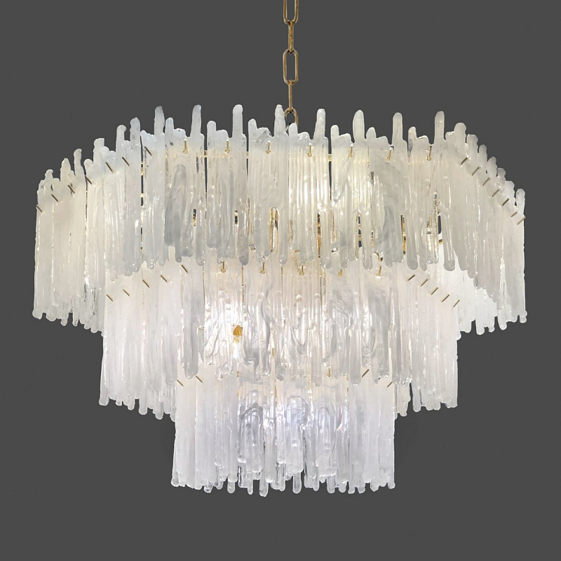 Люстра Snow Queen Chandelier Золотой Белый в Сочи | Loft Concept 