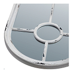 Зеркало-окно с арочным силуэтом в венецианском стиле Venetian White Mirror варинант исполнения - 2 | Loft Concept в Сочи