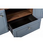 ТВ-тумба серая из массива бука с 2-мя дверками и ящиком Wenge Light варинант исполнения - 6 | Loft Concept в Сочи