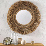 Зеркало из ротанга и сизаля WICKER MIRROR 100 варинант исполнения - 3 | Loft Concept в Сочи