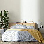 Постельное белье из сатина с рисунком 200х220 см Aurora Allure Sprout варинант исполнения - 2 | Loft Concept в Сочи