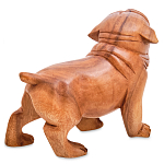 Статуэтка деревянная в виде собаки Balinese Dog варинант исполнения - 2 | Loft Concept в Сочи