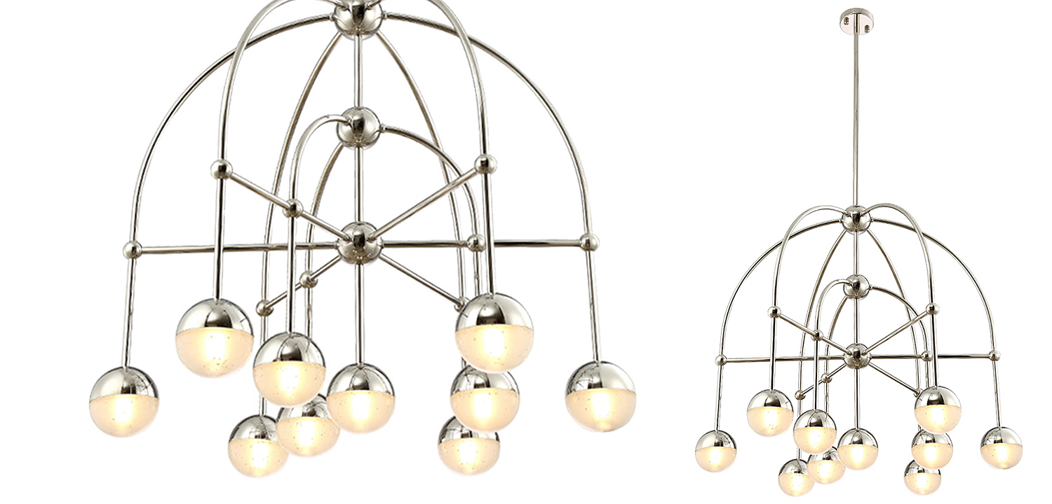 Люстра Heidy Chrome Chandelier 10 Люстра Heidy Chrome Chandelier 10 - Loft-Concept в Сочи