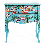 Комод с росписью Розовый фламинго L.XV CHEST OF DRAWERS Flowers with Flamingo варинант исполнения - 2 | Loft Concept в Сочи