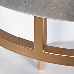 Столик журнальный серебристый с круглой столешницей Showing Refinement варинант исполнения - 2 | Loft Concept в Сочи