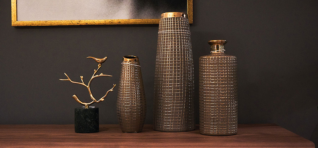 Ваза Golden mesh 25 Ваза Golden mesh 25 - Loft-Concept в Сочи