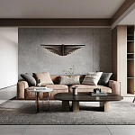 Люстра в виде распахнутых крыльев из тонких металлических планок Flight of Freedom варинант исполнения - 8 | Loft Concept в Сочи