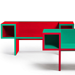 Дизайнерская разноцветная скамья Canton Bench варинант исполнения - 2 | Loft Concept в Сочи