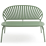 Зелёная скамья из стали Goodwin Metal Bench Green варинант исполнения - 5 | Loft Concept в Сочи